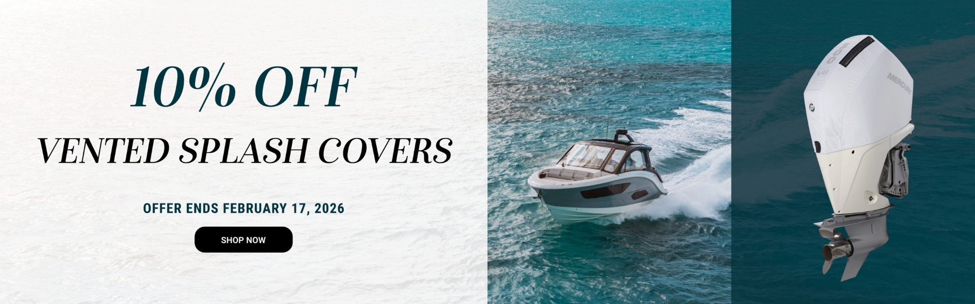 10% OFF VENTED SPLASH COVERS VALID THROUGH FEBRUARY 17, 2026